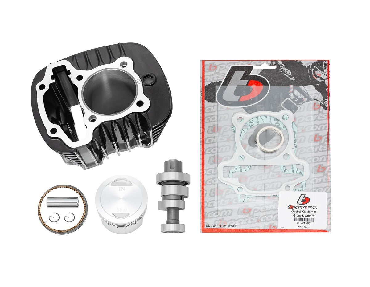 TB Parts 149cc Big Bore Kit, 55mm Forged Piston, & Cam – 2022+ Grom/Monkey125